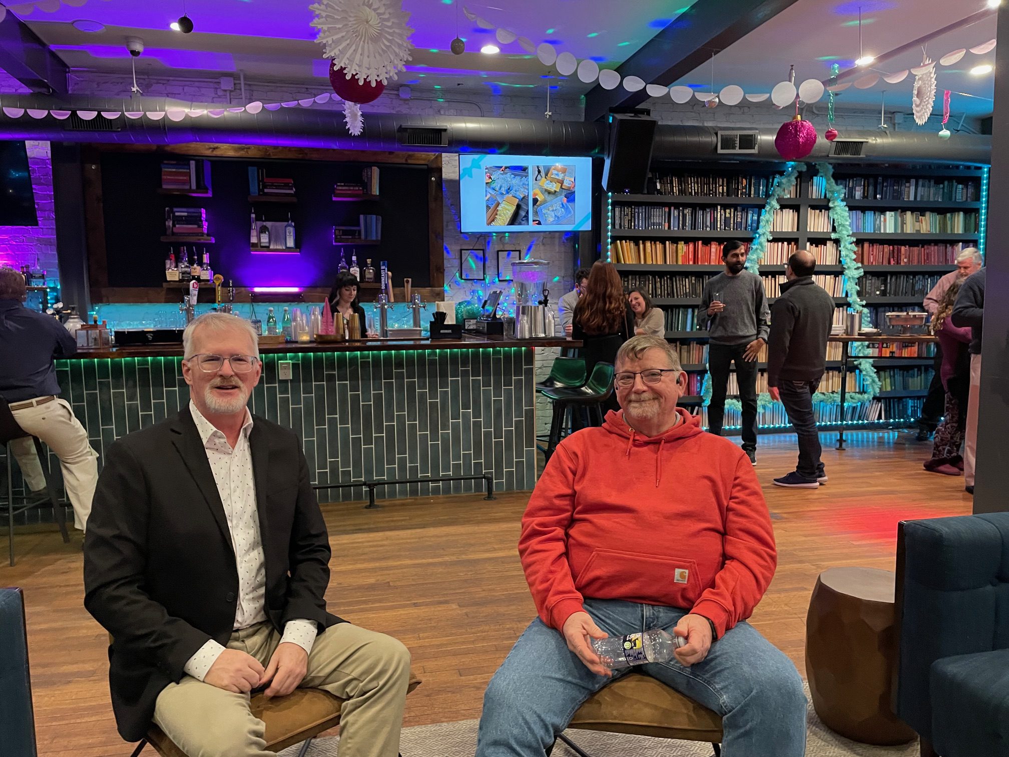 Ralph and John in Solvarians Holiday Party 24
