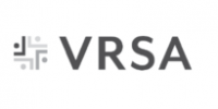 The image shows the VRSA logo, representing Specialty Insurance, with a geometric symbol of four stylized right angles and dots forming a square shape, followed by the letters VRSA in bold, gray capital letters.