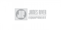 James River Equipment logo featuring stylized “JR” initials inside a circle on the left, with “James River Equipment” text in uppercase letters on the right—symbolizing excellence in equipment distribution and logistics.